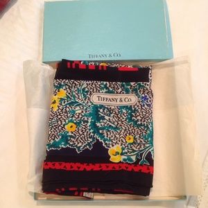 SOLD-Vtg Tiffany & Co 1986 Signed Silk Scarf